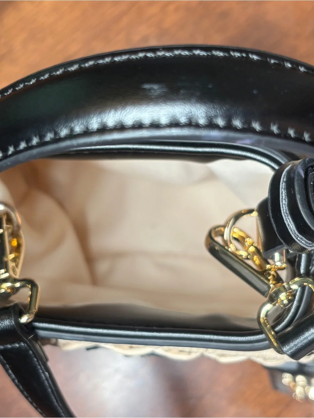 Woven Wicker Top Handle Crossbody